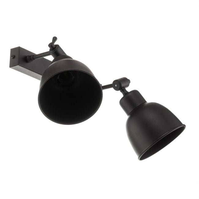 Applique en métal industrielle, Emoti Couleur noir <span itemprop=