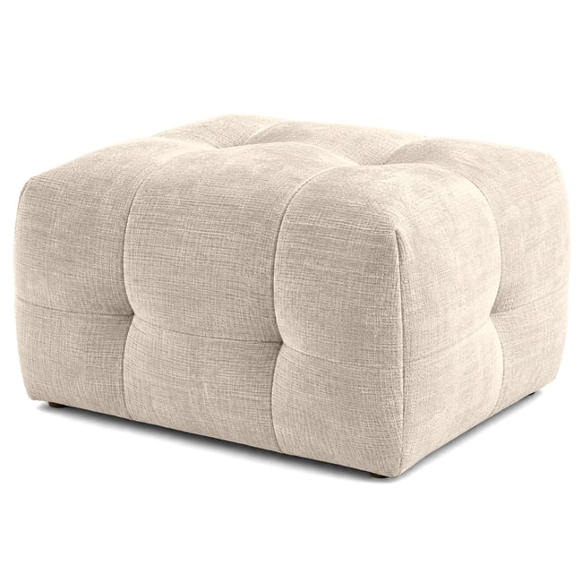 Pouf en velours texturé, DIANE - BEST MOBILIER