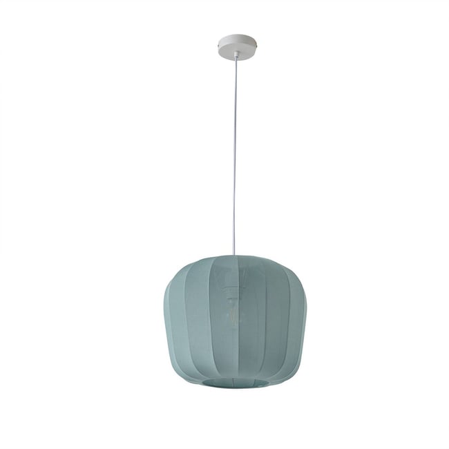 Suspension en textile moderne, Helin Couleur bleu <span itemprop=
