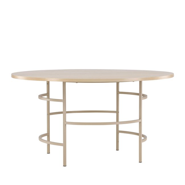 Table à manger 6 personnes ronde en bois et métal- COPENHAGEN - VENTURE HOME