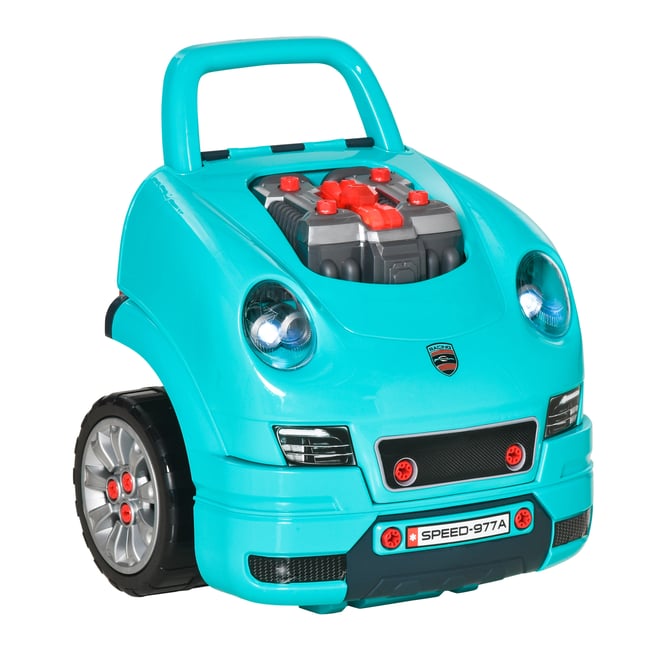 Atelier « Kids Engine » Plastique Bleu-vert - HOMCOM