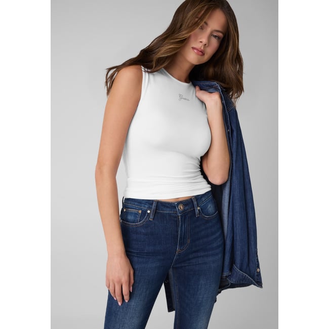 Top Avec Logo En Strass - GUESS