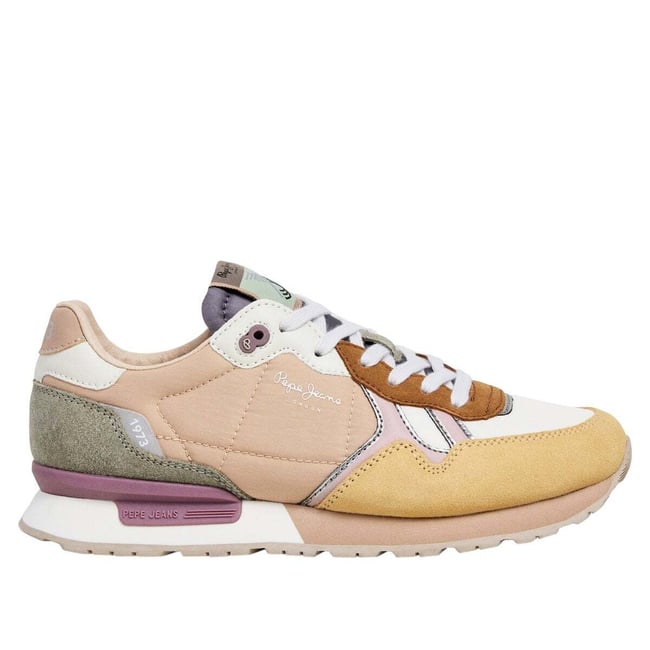 London - Baskets Running Combinées jaune fonte <span itemprop=