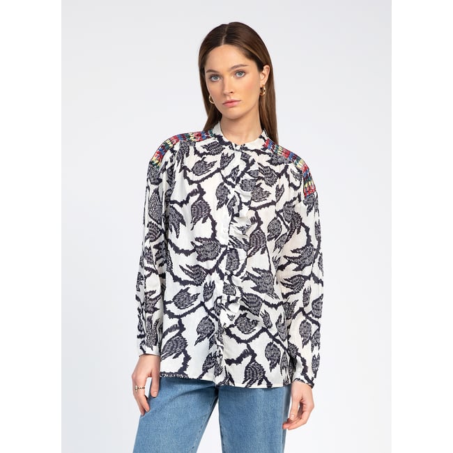 Blouse SOURIATY nabilo marine <span itemprop=