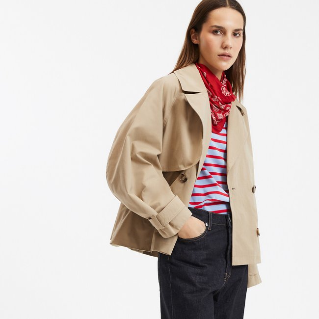 Trench court oversize, manches longues - LA REDOUTE COLLECTIONS