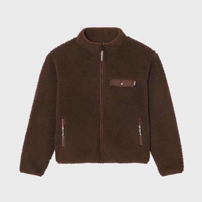 Veste sherpa zippée manches longues - BILLYBELT