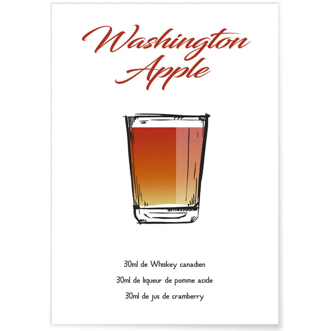 Affiche Shooter Washington Apple Couleur blanc <span itemprop=