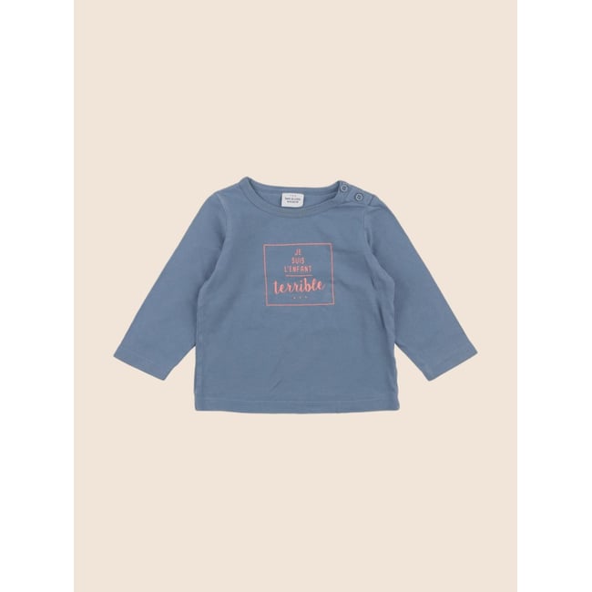 Tee-shirt - Très bon état bleu <span itemprop=