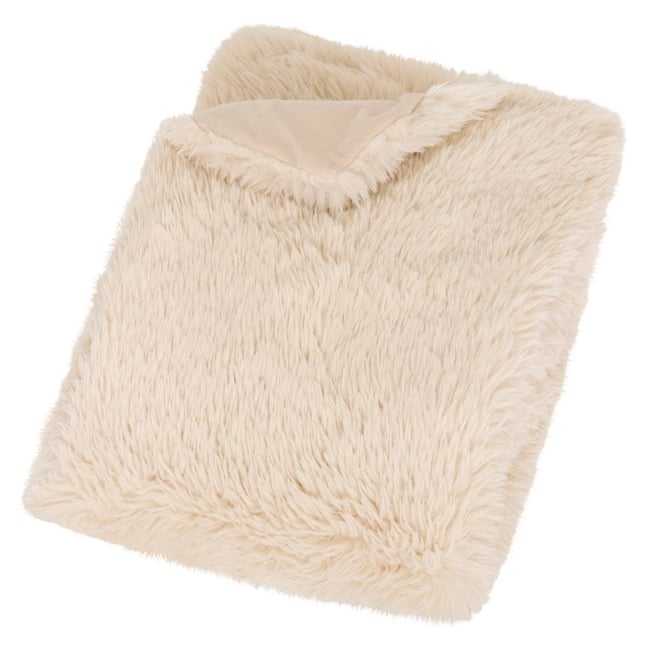 Plaid DUVIA beige lin <span itemprop=