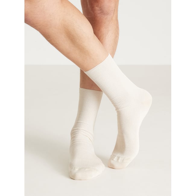 Lot mi-chaussettes pieds sensibles beige <span itemprop=