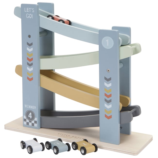 Rampe de course bleu, vert, gris <span itemprop=