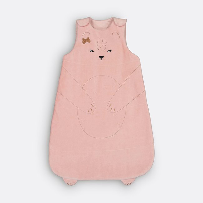 Saquito de dormir de terciopelo de algodón, Annabella estampado animal <span itemprop=