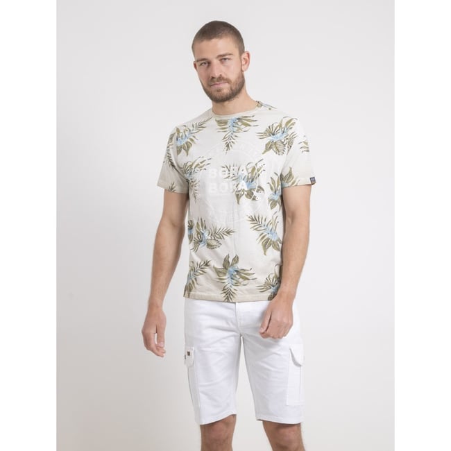 T-shirt Col Rond Pur Coton Motifs Nulemon - RITCHIE