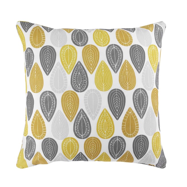 Coussin Passepoil Palpitos jaune <span itemprop=