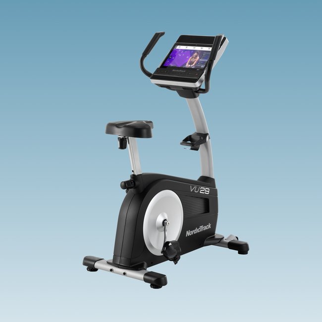 PACK Vélo d'appartement Commercial VU29 + 1 an de coaching vidéo iFIT noir <span itemprop=