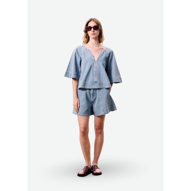 Blouse CITRINE bleu clair <span itemprop=