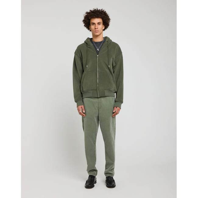 SWEAT SHERPAKAKI vert kaki <span itemprop=
