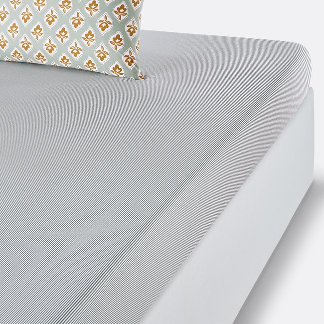 Drap-housse percale de coton, Cilou imprimé <span itemprop=