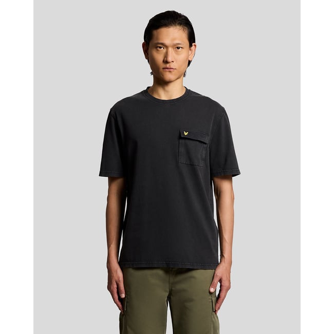 T-shirt poche cargo noir jais <span itemprop=