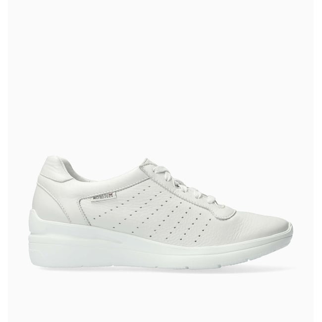 Baskets En Cuir Chris Perf blanc 5131 <span itemprop=