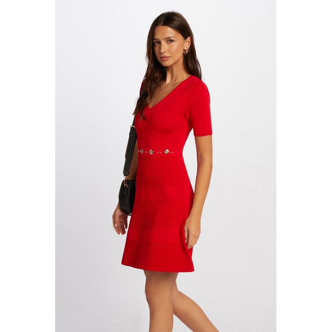 Robe tricot courte trapèze - MORGAN