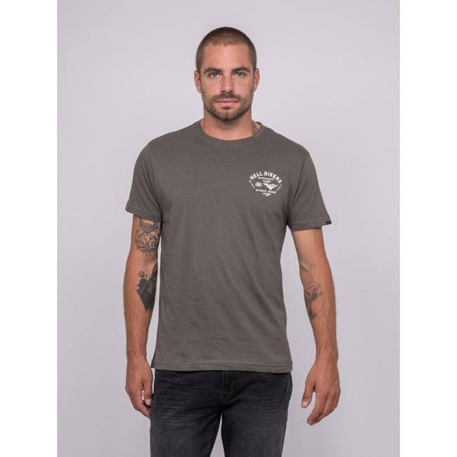 T-shirt Manches Courtes Coton Imprimé Jopatriot v002239 <span itemprop=