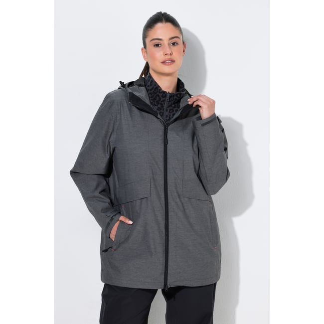 Veste technique HYPRAR Zip-In gris foncé <span itemprop=