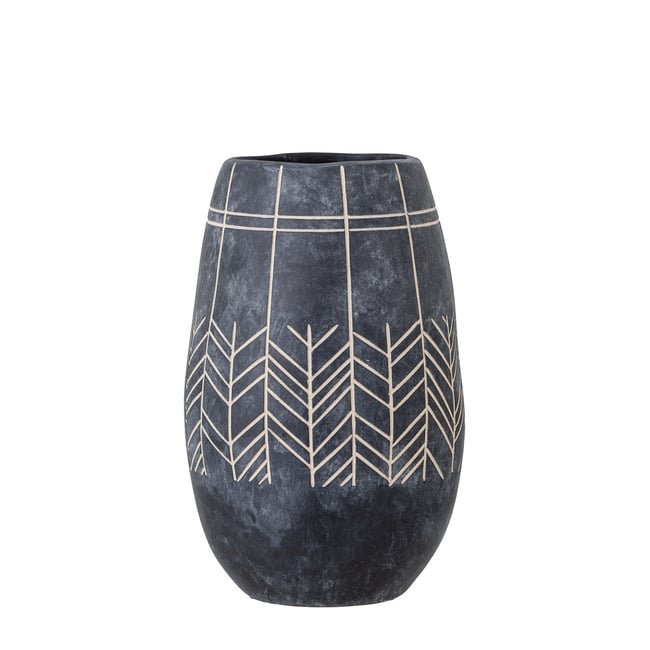 Vase décoratif en céramique Mahi Couleur noir <span itemprop=