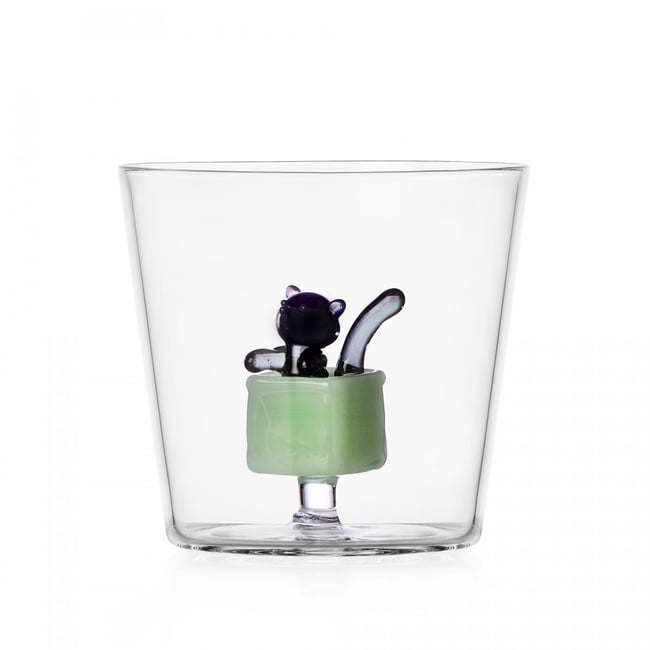 Verre black cat in box TabbyCat Couleur transparent, noir <span itemprop=