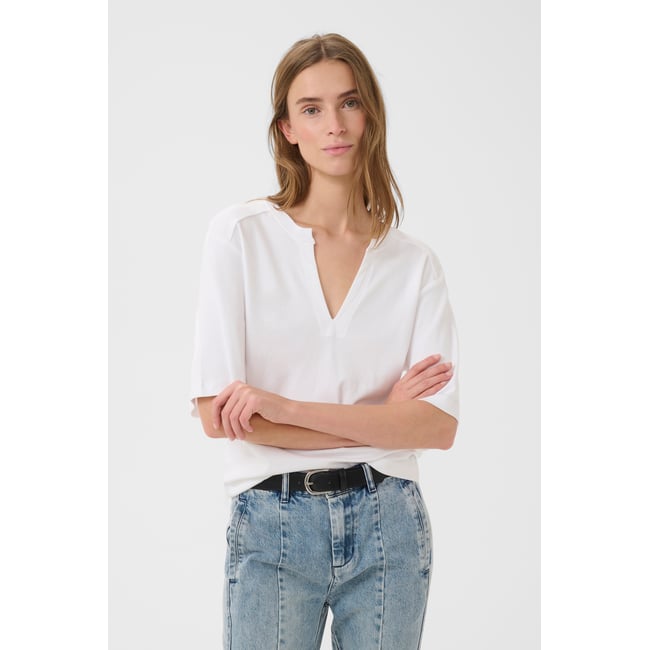 T-shirt à manches courtes blanc bright white <span itemprop=