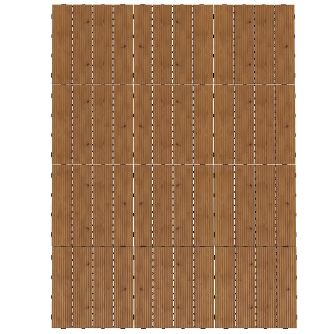 Dalles de terrasse emboîtables Bois de sapin marron <span itemprop=