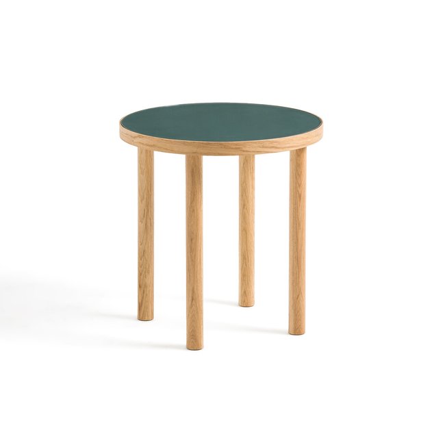 Beistelltisch Evergreen, Eiche/Glas grüner eukalyptus <span itemprop=