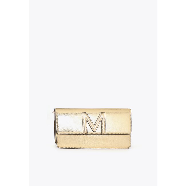 Sac à bandoulière style pochette doré <span itemprop=