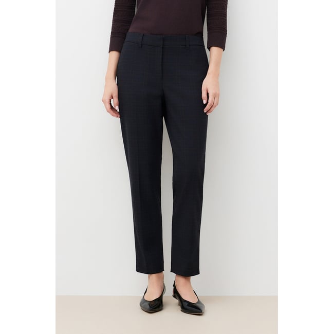 Pantalon cigarette élégant PSIDIKOCARREAU gris <span itemprop=
