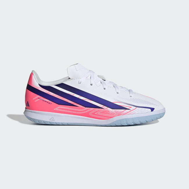 Chaussure De Football En Salle F50 Hyperfast Club Enfants Chaussure De Football En Salle F50 Hyperfast Club Enfants cloud white / solar purple / solar turbo <span itemprop=