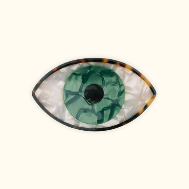 Pince à cheveux Oeil - Vert vert <span itemprop=