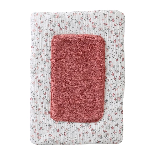 Matelas à langer pour poupon petites fleurs <span itemprop=