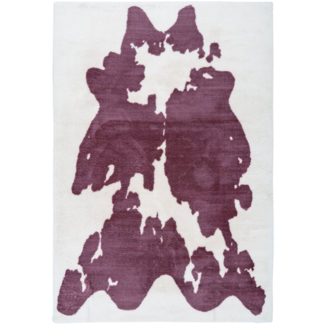 Tapis rectangulaire nature, Rabbit animal Couleur rose, blanc <span itemprop=