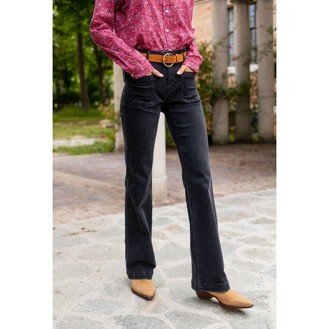 Sonny Bootcut Jeans in Stretch Denim, grey, LA PETITE ETOILE