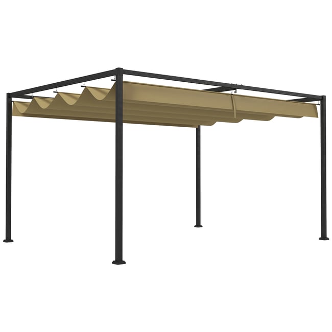 Pergola Métal Kaki vert <span itemprop=