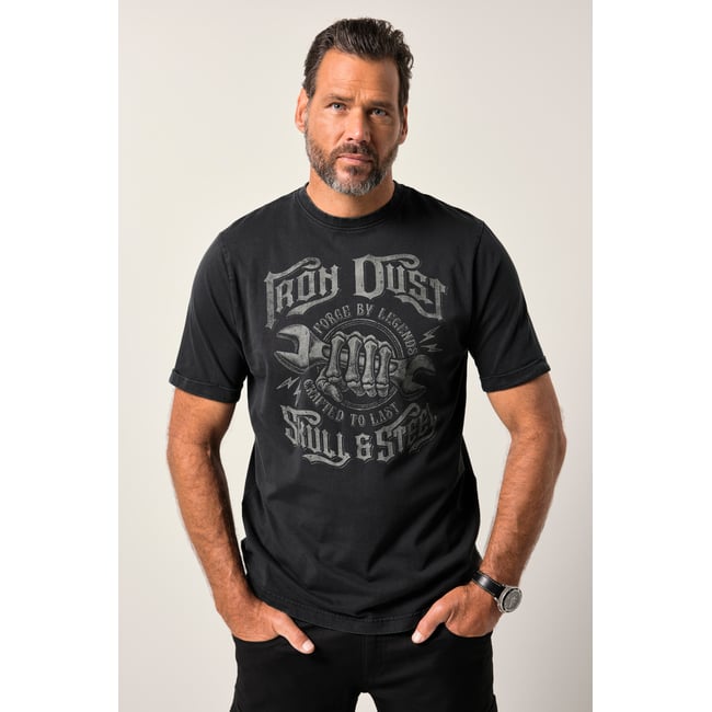 T-shirt style vintage noir <span itemprop=