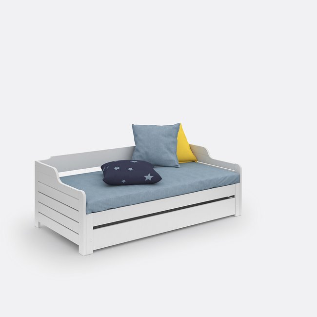 Lit banquette extensible, tiroir, sommier, Grimsby blanc LA REDOUTE INTERIEURS