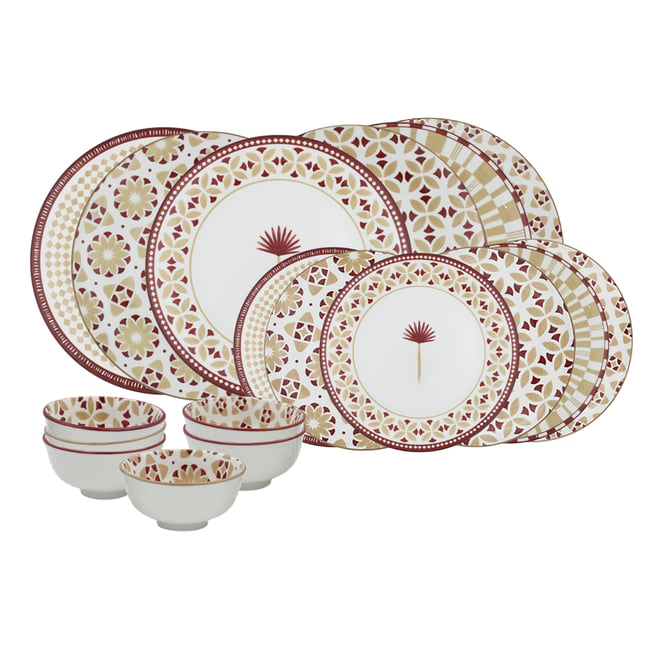 Service 18 pièces, SABELA Couleur beige <span itemprop=