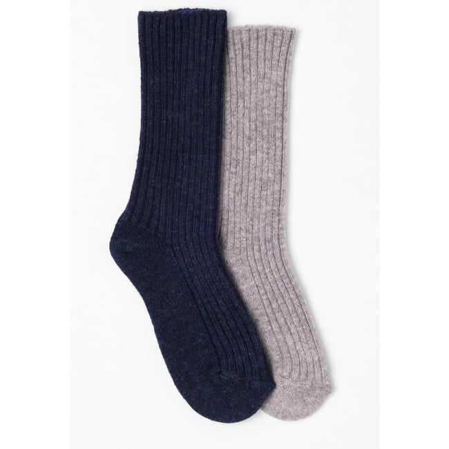 2 paires de chaussettes Thermolactyl marine - DAMART