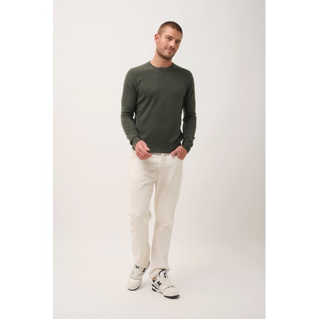 Pull Col Rond Kaki Noe kaki <span itemprop=