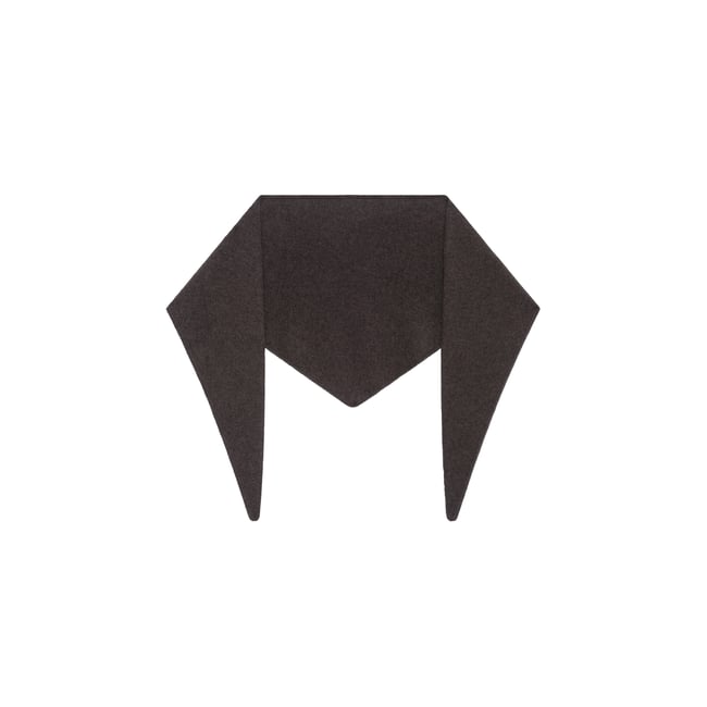 Écharpe cachemire MALONE marron foncé <span itemprop=