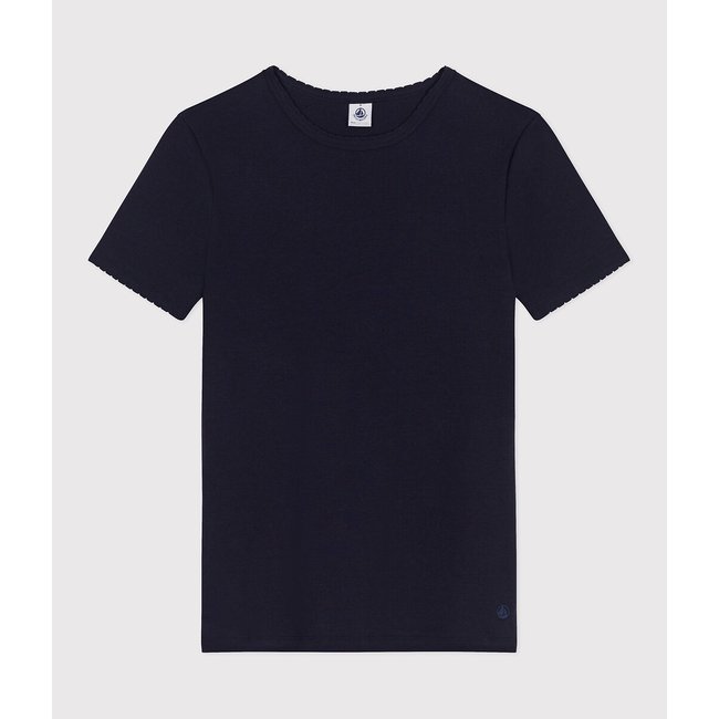 T-shirt in cotone tinta unita l'Iconique Cocotte navy PETIT BATEAU