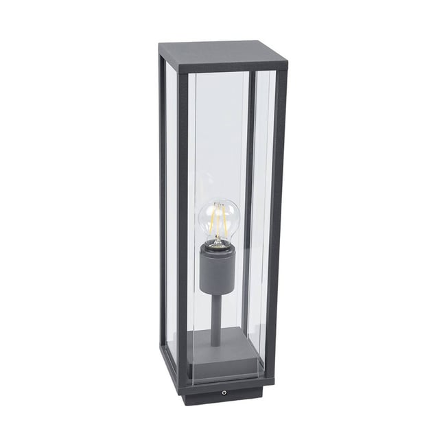 Luminaire extérieur en aluminium moderne Couleur gris foncé, transparent <span itemprop=