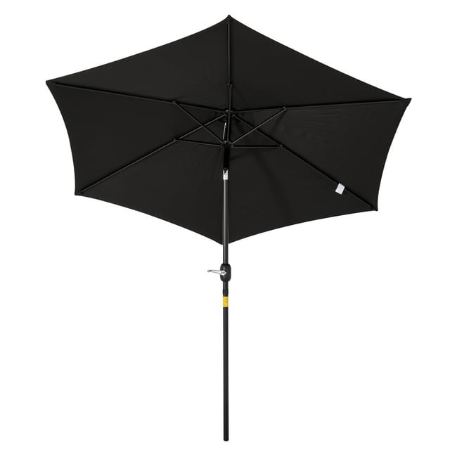 Parasol de terrasse Métal Café noir <span itemprop=