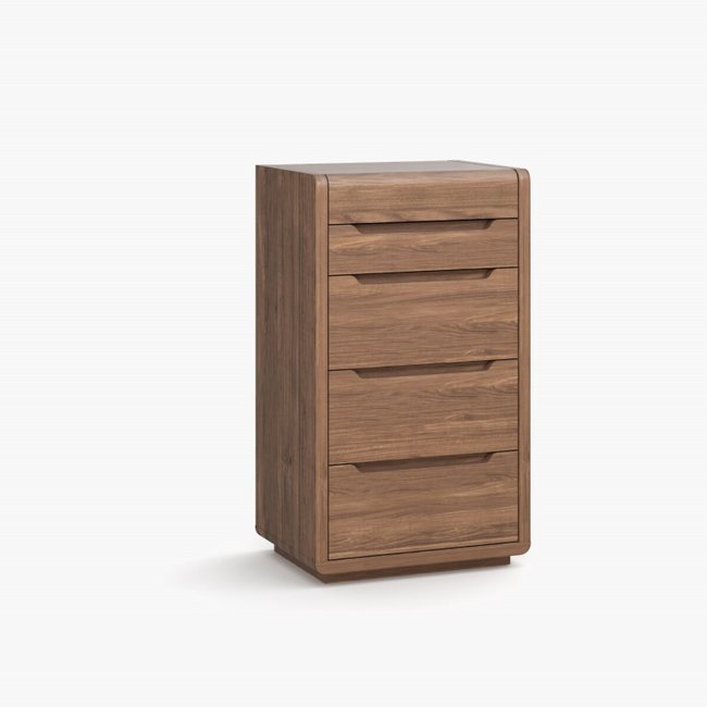 Комод из шпона ореха 5 ящиков ореховый SO'HOME
